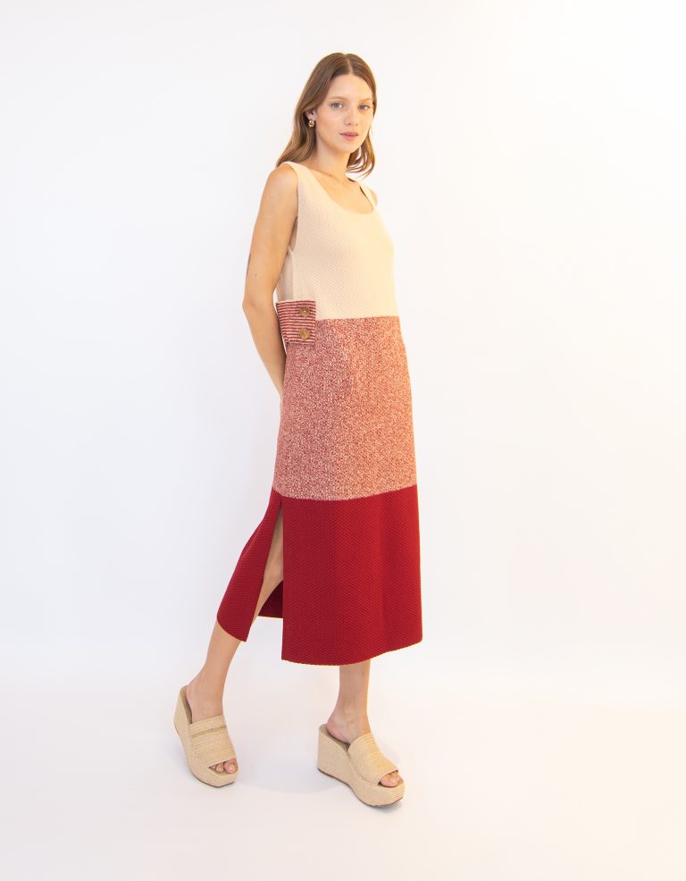 VESTIDO MALKU TEJIDO EN 100% ALGODÓN PIMA