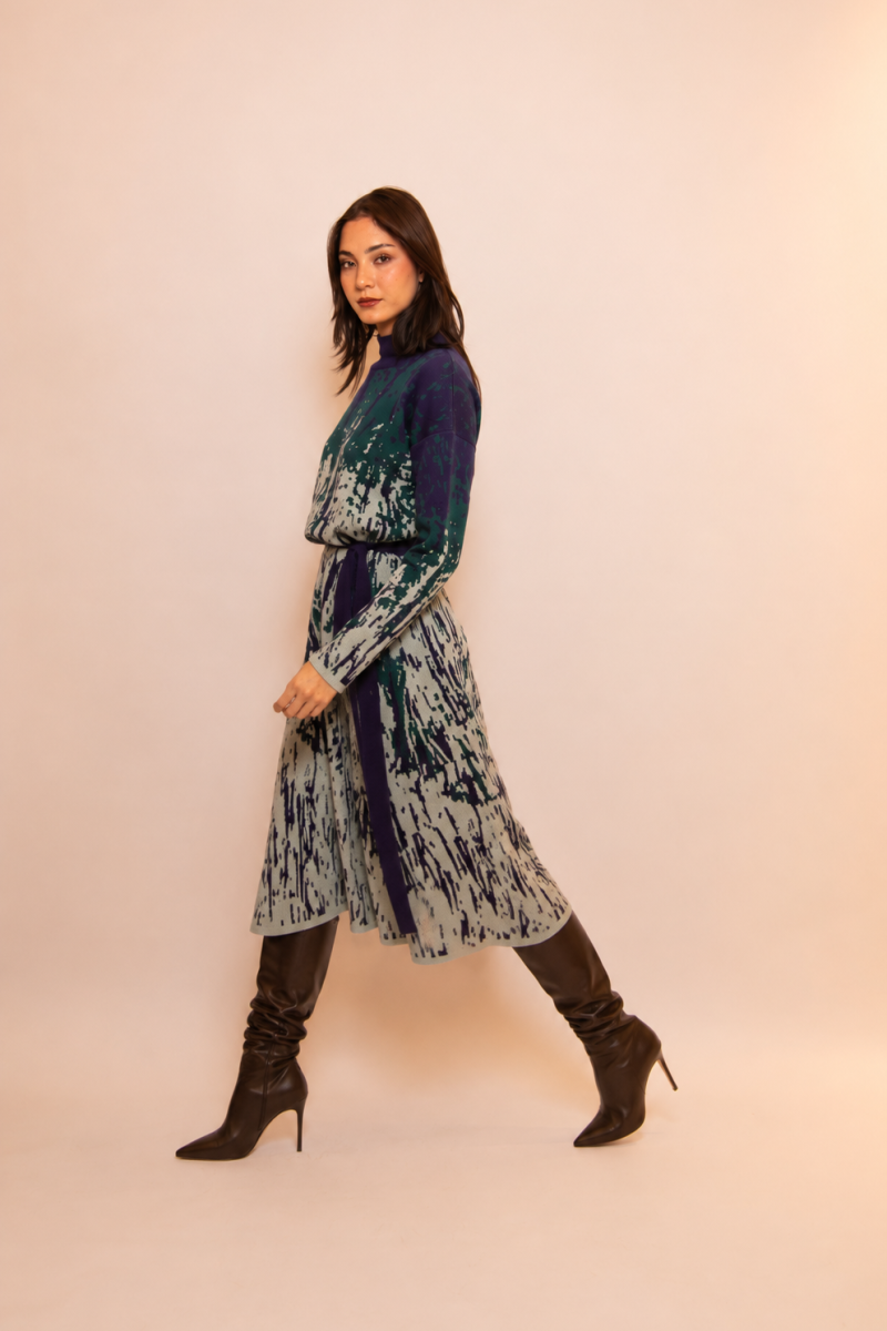 Vestido KUNU tejido en 100% algodón Pima peruano